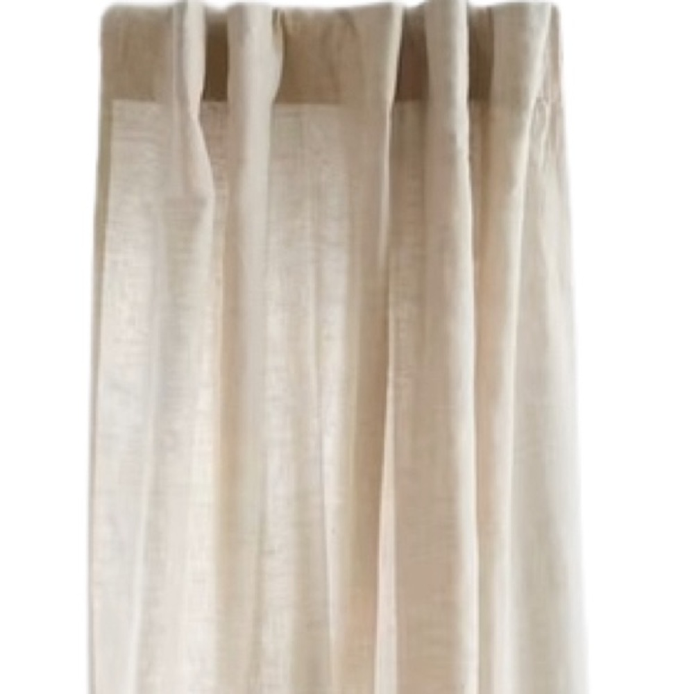 2 VTG Nate Berkus Linen Neutral Curtains - Picture 2 of 10